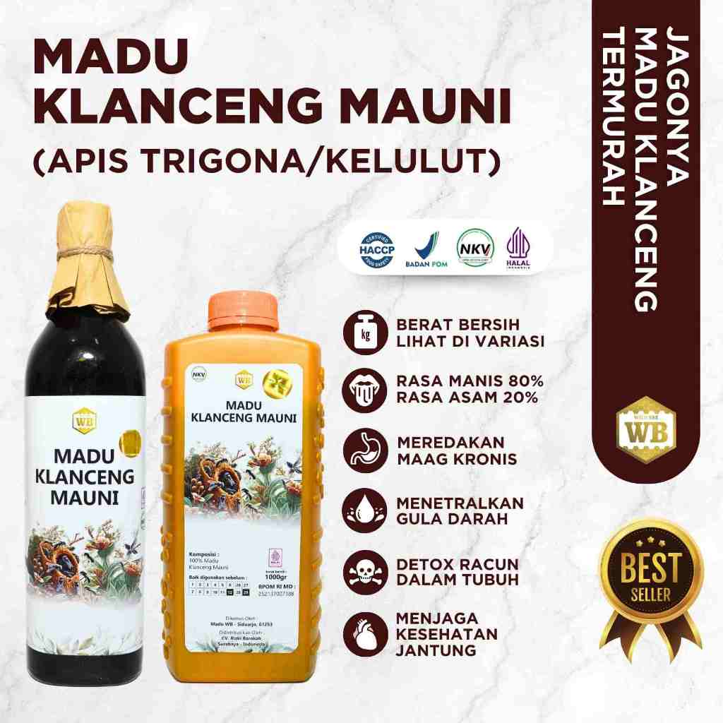 

WB Wild Bee - Madu Klanceng Mauni / Lebah Apis Trigona - Wild Bee - Beli 10 Gratis 1