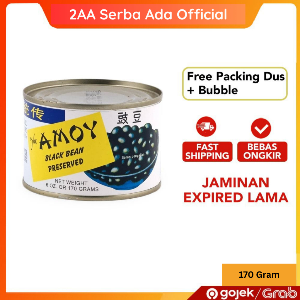 

Tausi Amoy Black Bean Preserved Kacang Hitam dalam kaleng 170 Gram