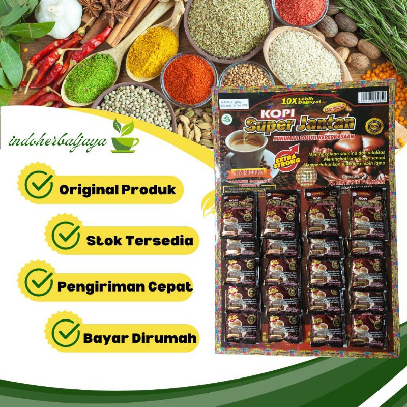 

Kopi Super Jantan 1 Papan Isi 20 Sachet