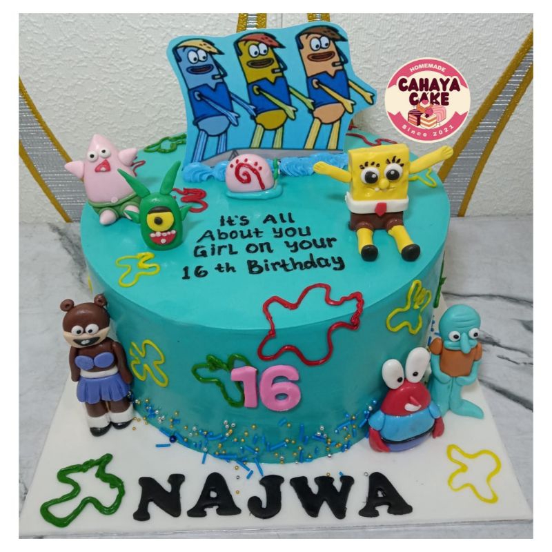 

SpongeBob Cake / Kue Ulang Tahun SpongeBob / Kue Ultah SpongeBob