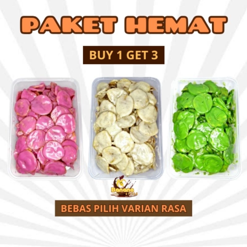 

PAKET HEMAT Keripik pisang lumer coklat premium (paket 3box)