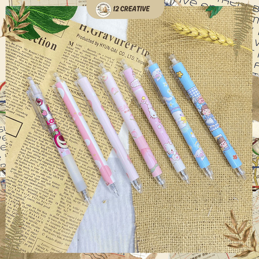 

[12 Creative] Cutter Pen Mini Serbaguna – Cutter Pen Karakter Alat Pemotong Kertas & Kemasan Praktis