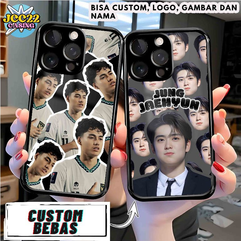 81. CASING CASE GLOSSY PREMIUM CUSTOM FACE MUKA BISA CUSTOM FOTO, LOGO, GAMBAR dan NAMA READY UNTUK 