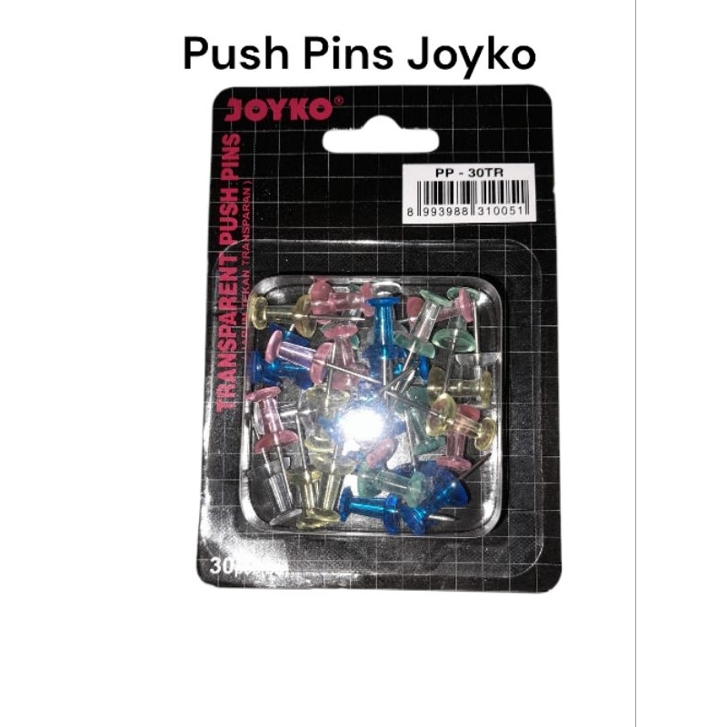 

Push Pins Transparan Joyko (30psc)