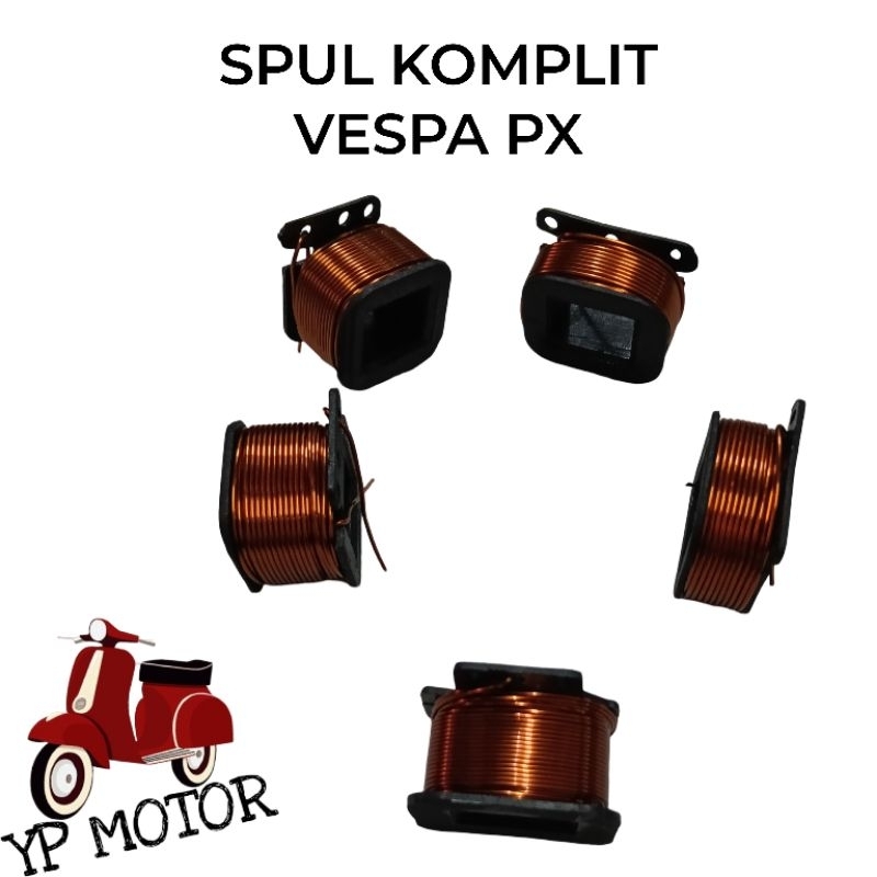 RICAMBI Spul Sepul Spull Assy Set Vespa PX P150X Platina Sparepart Aksesoris Variasi Sukucadang Vesp