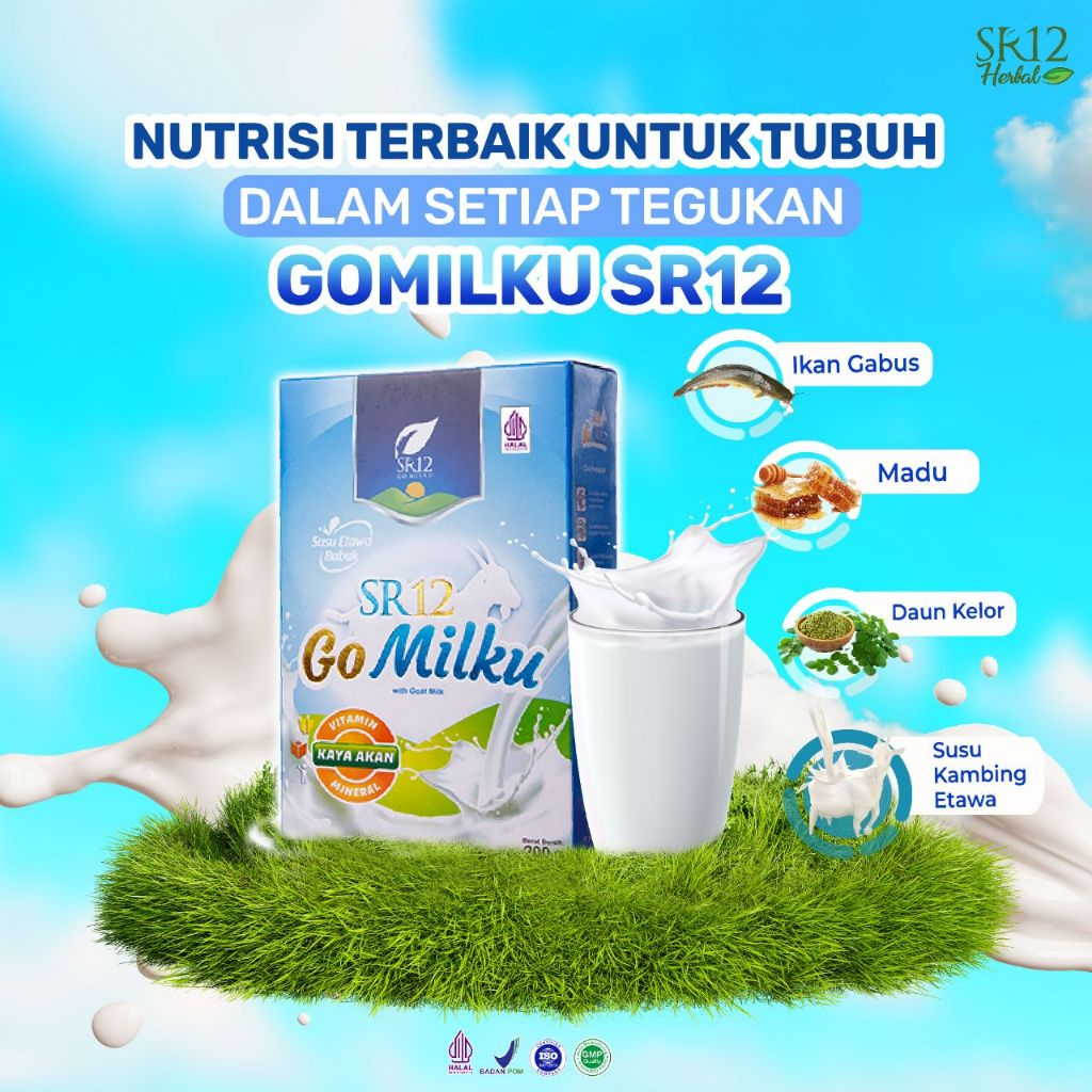 

Go Milku SR12 Susu Kambing Etawa Bubuk Premium Rendah Lemak Tinggi Kalsium Bebas Gula Original Asli