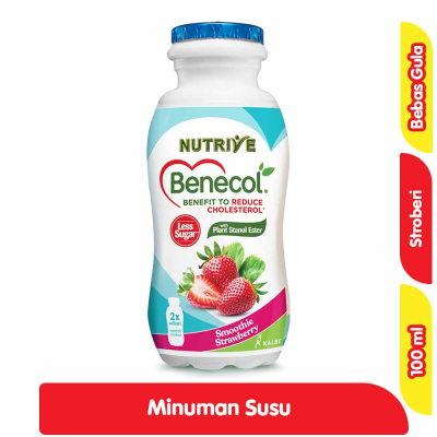 

Nutrive Benecol Stroberi Tanpa Gula 100 ml isi 6