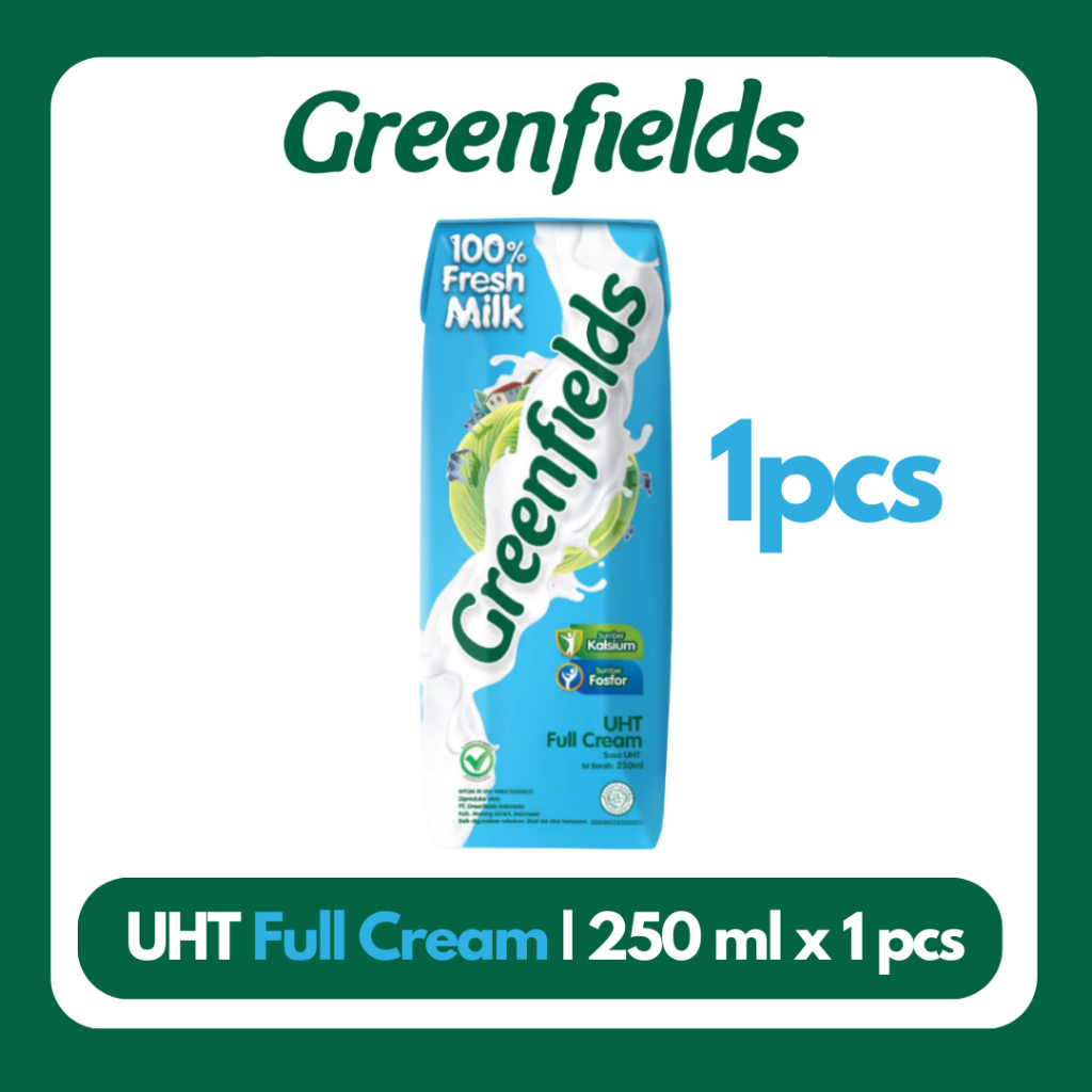 

Susu Greenfields UHT Full Cream, Strawberry, Chocolate 250ml