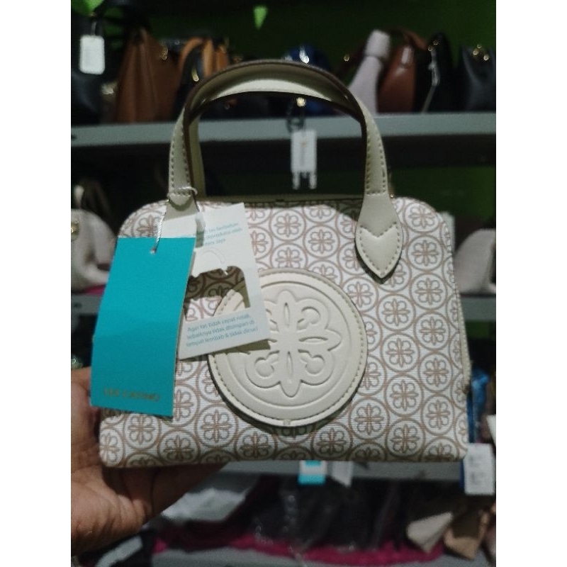 tas selempang les catino keyna mini satchel hitam