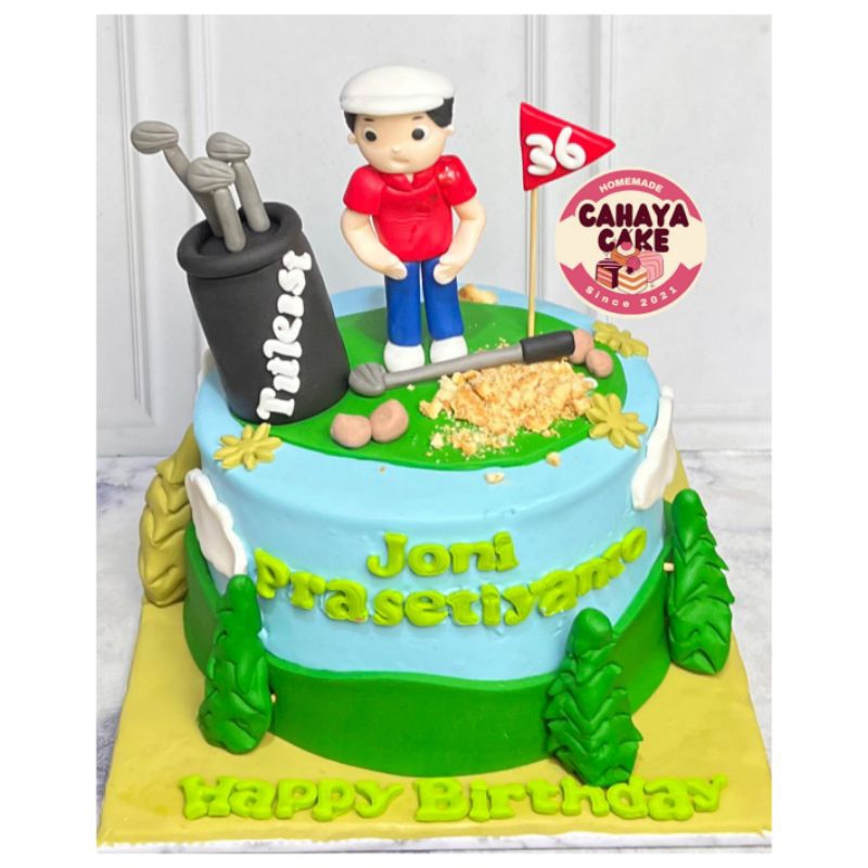 

Golf Cake / Kue Ulang Tahun Golf / Kue Ultah Custom Golf