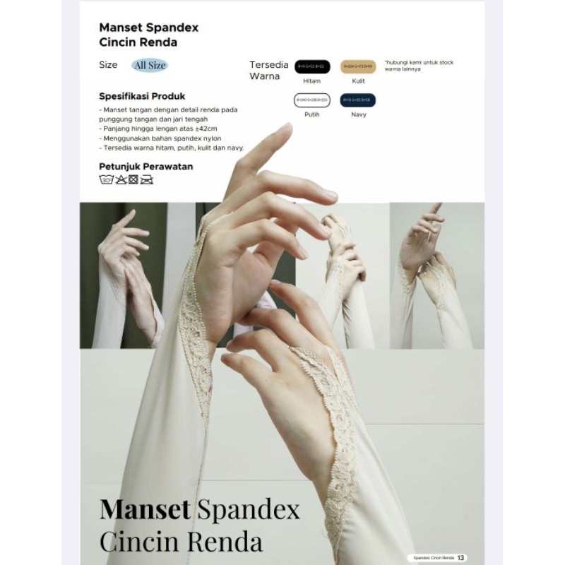 Manset Tangan Cincin, Manset Tangan Renda,Manset Tangan Muslimah