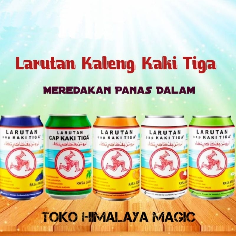 Larutan penyegar Kaki Tiga Kaleng