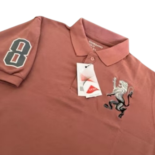 Baju Kaos Polo Shirt Pria Kaos Kerah GIORDANO 3D LION Premium / Giordano