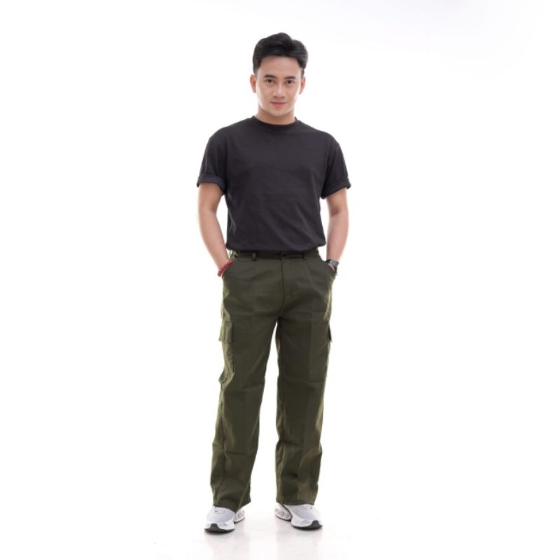 Celana Cargo Gombrong Unisex / Celana Pajang Cargo Pria