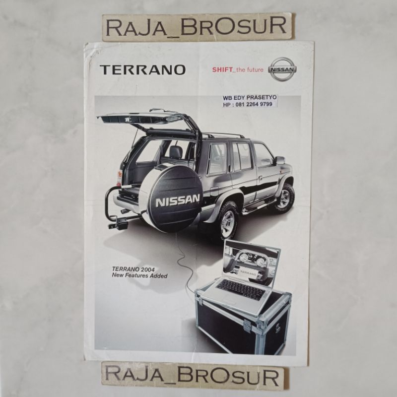 Poster brosur katalog flyer jadul lawas Nissan Terrano 2004