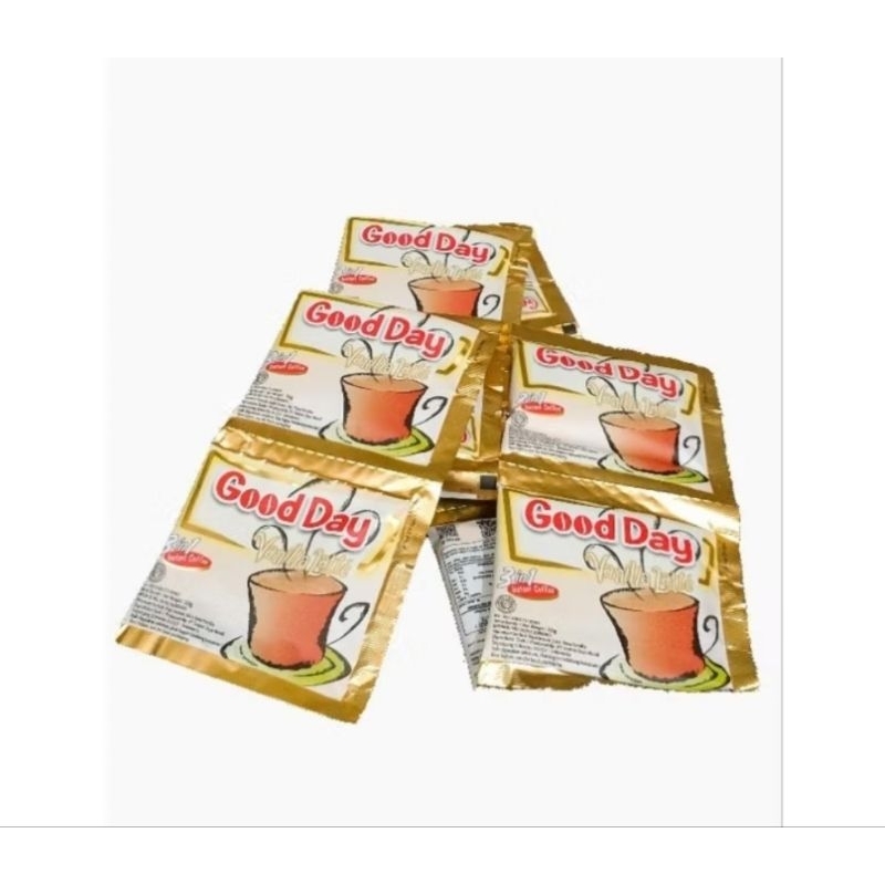 

Kopi Gooday vanila late | Perenceng isi 10pcs