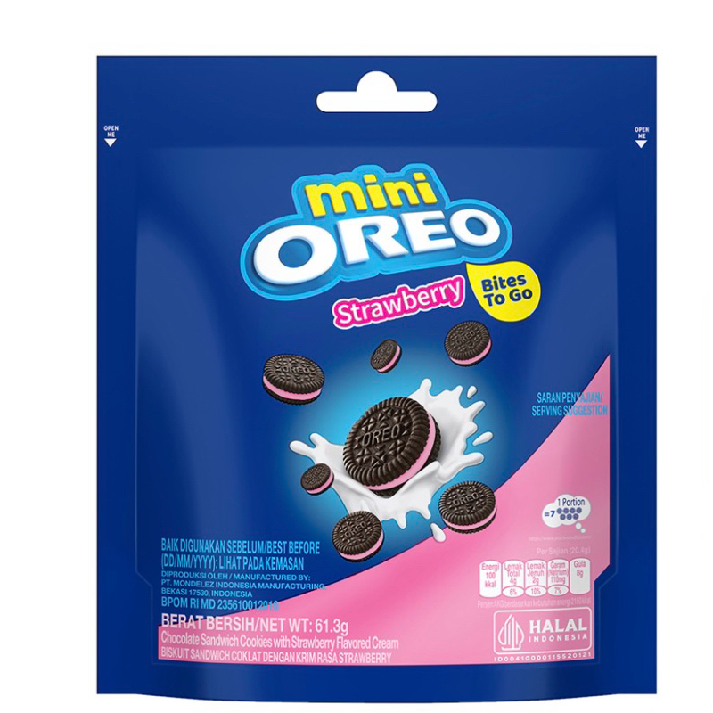 

Oreo mini biskuat cream cokelat / strawberry / vanilla 61,3gr