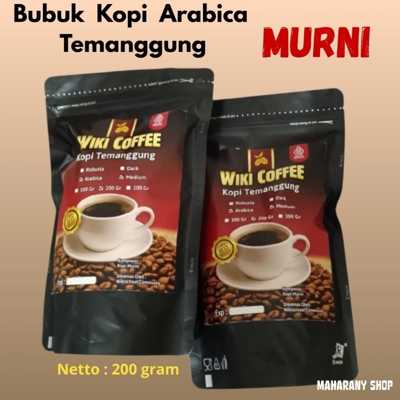 

Wiki Coffee Kopi Bubuk Arabika Murni Premium Temanggung Biji Asli Arabica