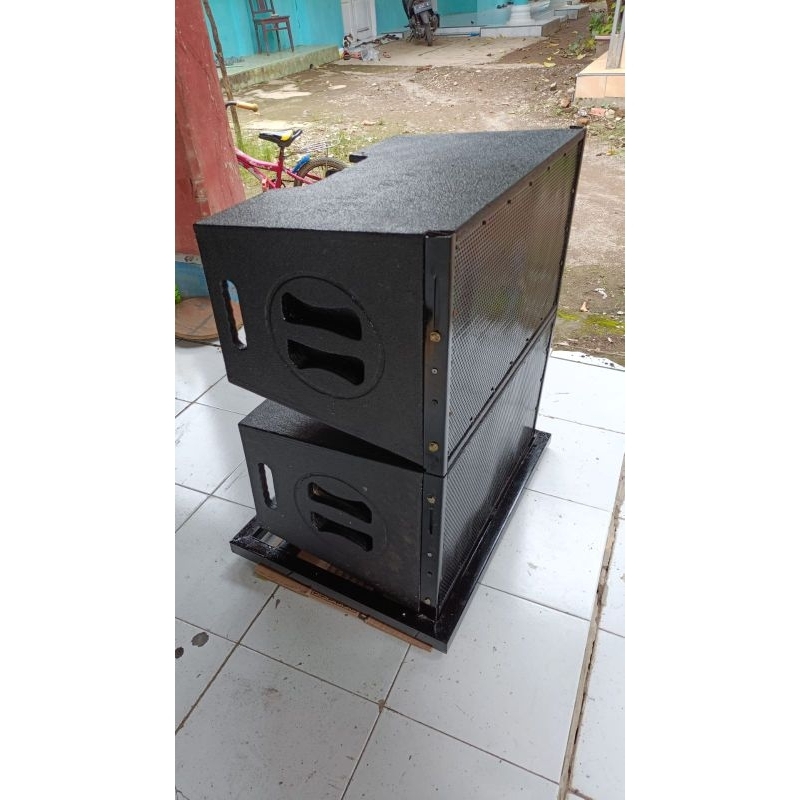 BOX SPEAKER LINE ARRAY 12 INCH SINGEL +TWITER MURAH