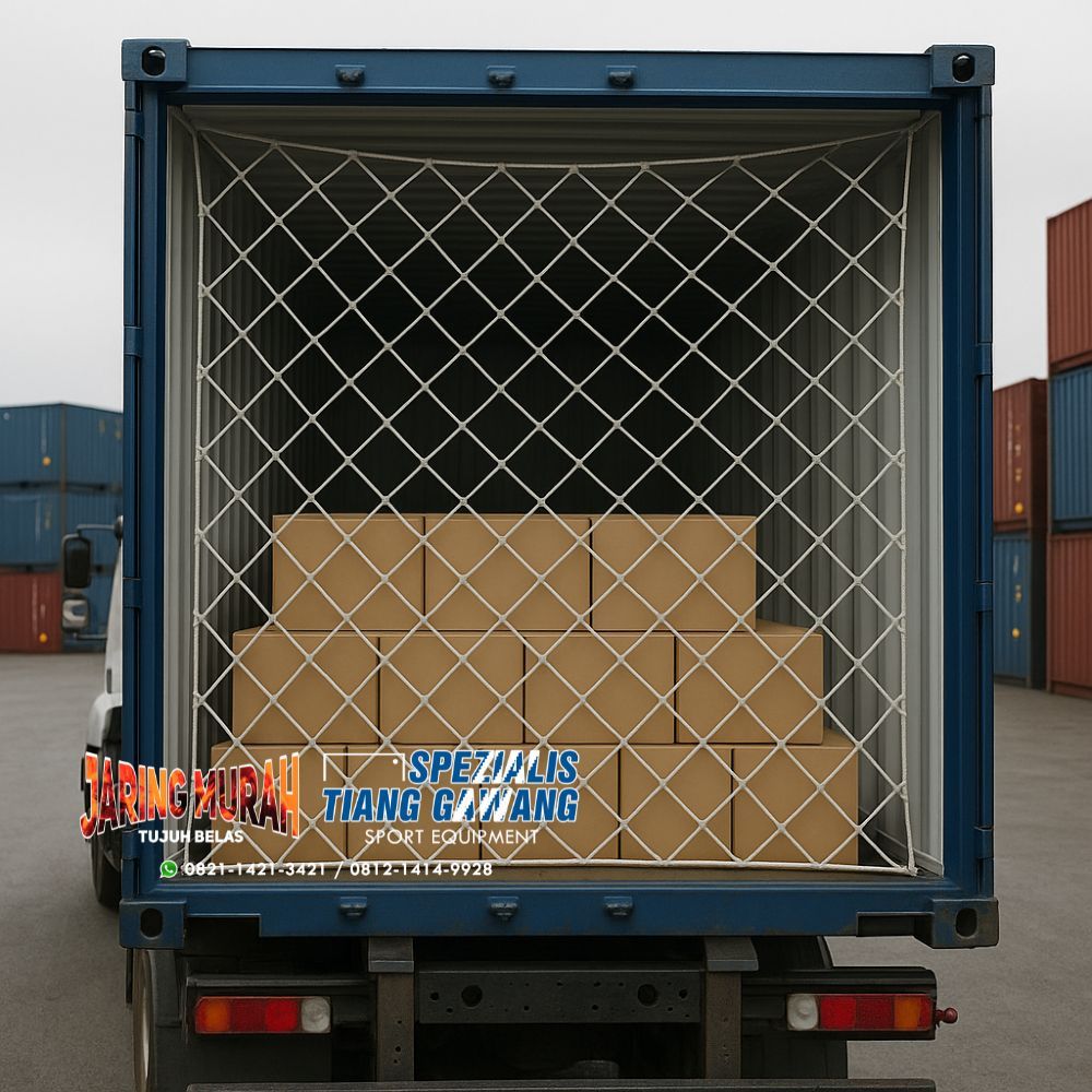 RB Jaring Sekat & Penutup Kontainer Barang Untuk Container 20 Feet & 40 Feet Kuat & Tahan Tarikan
