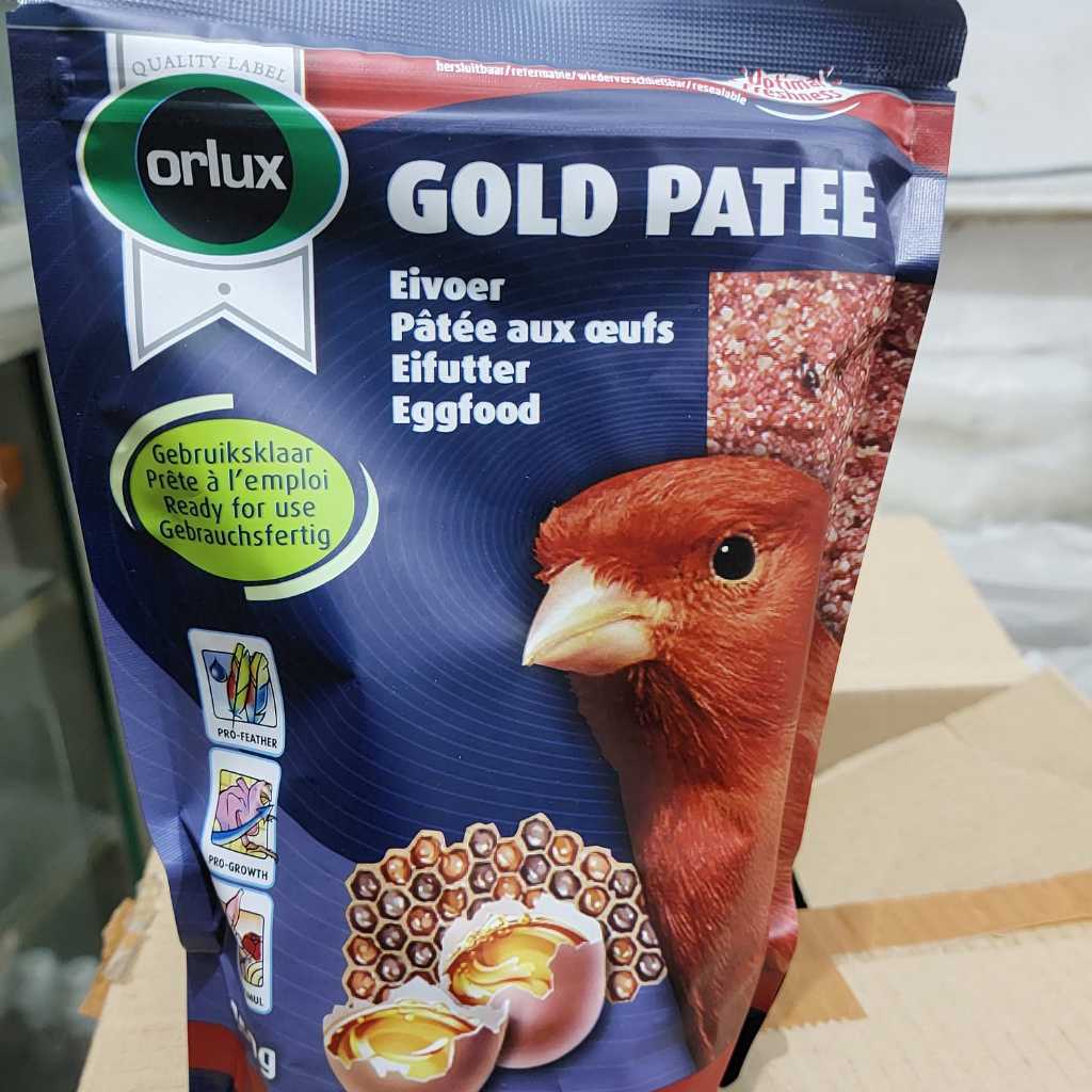 Gold Patte Red  atau red patte pakan Burung import untuk Kenari Merah dan bisa untuk ef Lovebird