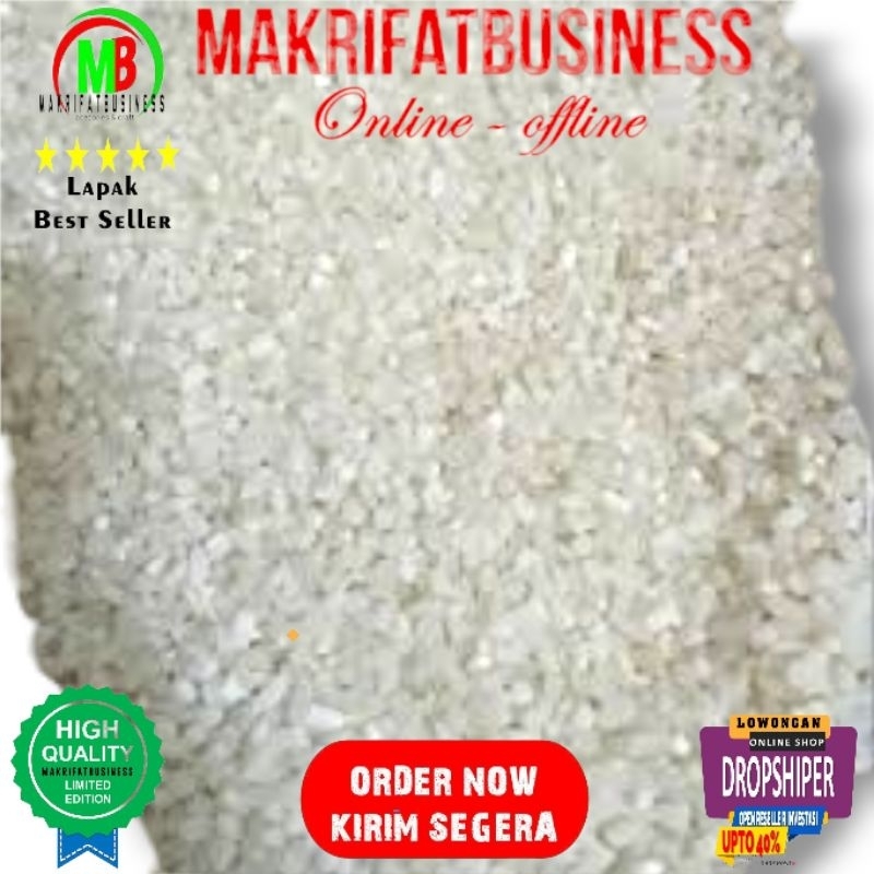 

MAKRIFATBUSINESS Paket 1 Kg MENIR BERAS Putih Jernih Alami Bahan Konsumsi Pakan Ternak Unggas Bahan Olahan Produksi Makanan Lainnya