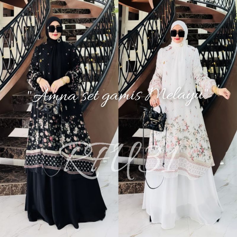 AMNA MELAYU GAMIS SET JILBAB VOL 3