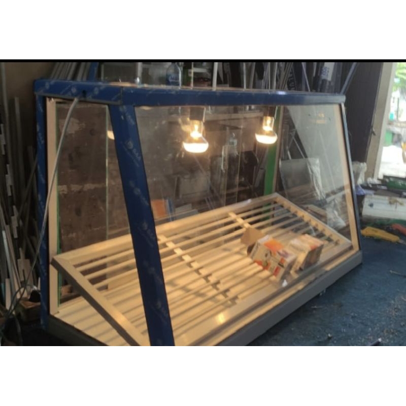 Etalase kfc 100×40×50 pintu & lampu