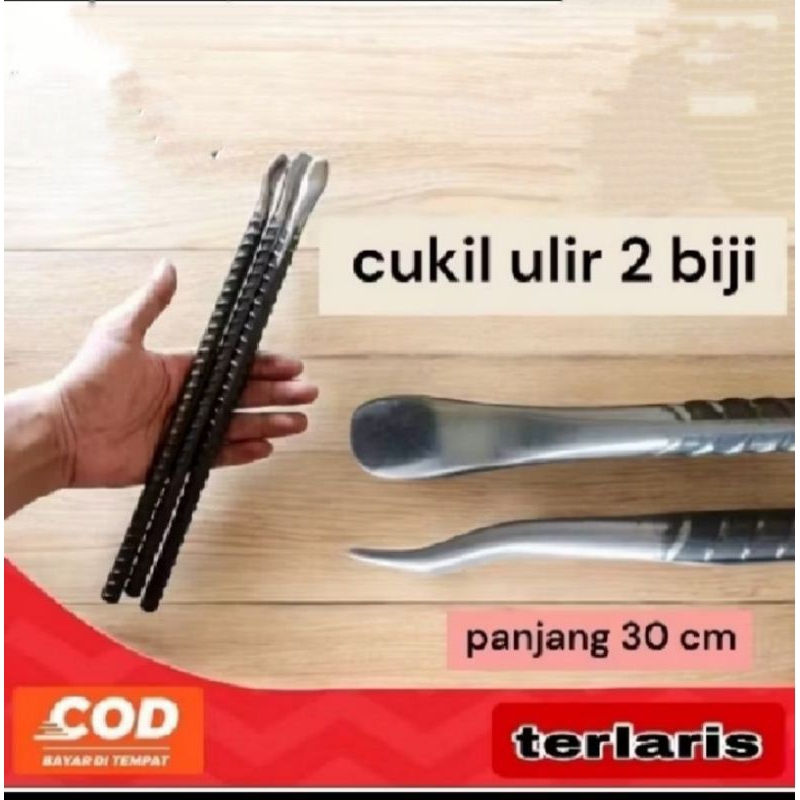 Cukit ban motor panjang 30cm besi ulir 13mm