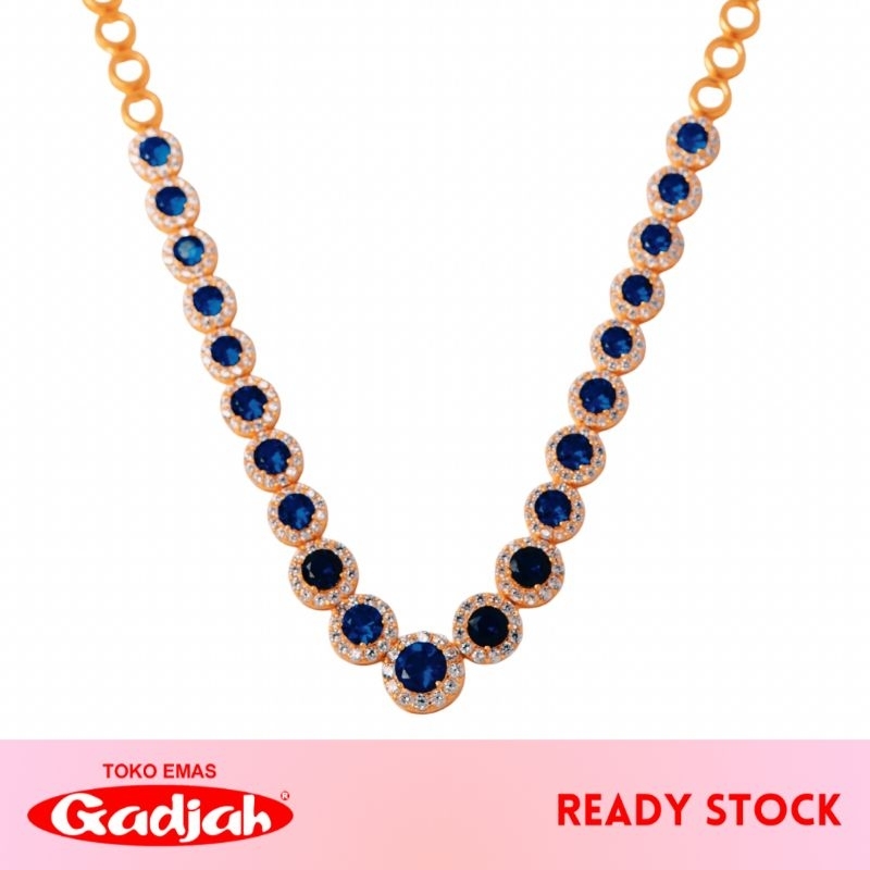 Kalung Emas Kolongan Ring Deret Solitaire Circle - Toko Emas Gadjah