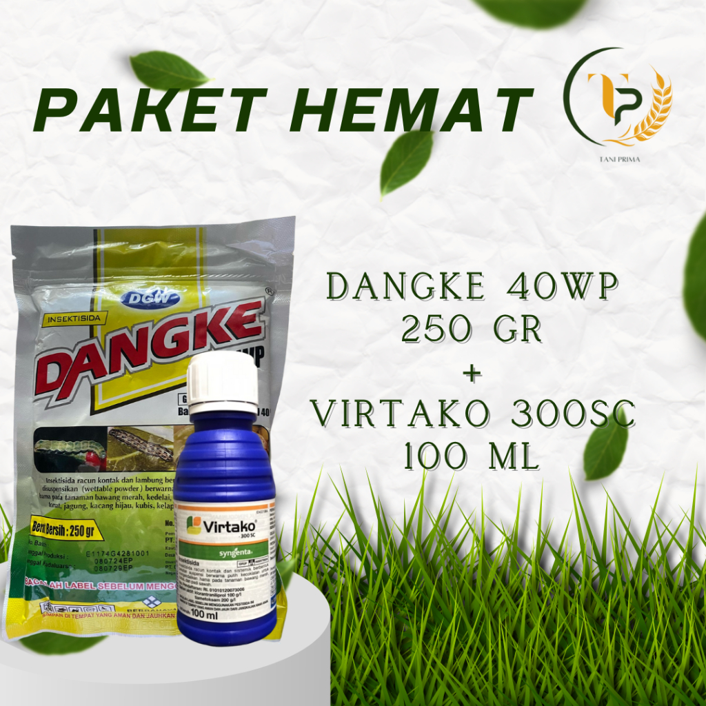 Paket Hemat Insektisida Virtako 300SC 100ml & Dangke 40 WP 250gr Obat Pengendali Hama