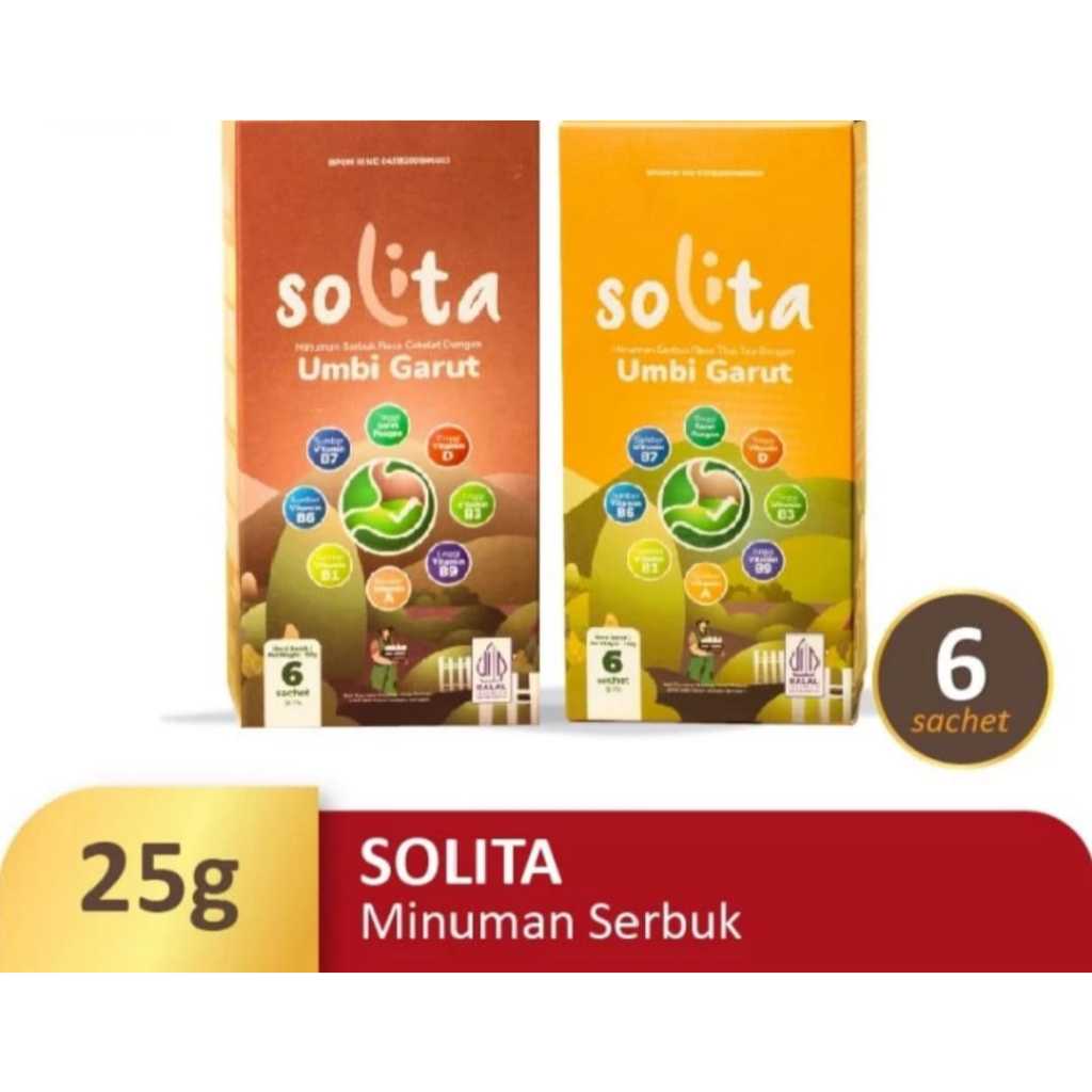 

SOLITA Sereal Umbi Garut Mengatasi Asam Lambung Original 1 Box