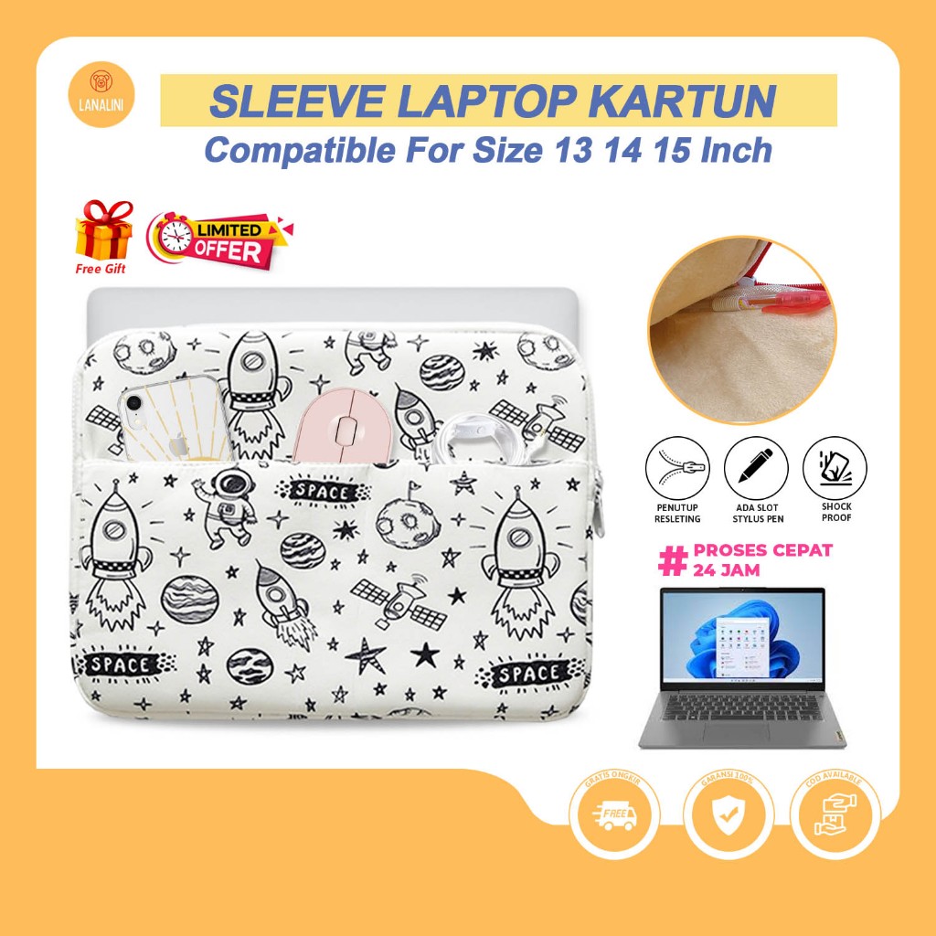 Tas Laptop Asus Vivobook Zenbook Flip S14 Expertboook 14 Pro Sleeve Soft Case Portable Bag Leptop Un