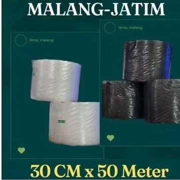 

Bubble wrap GMP Hitam potongan 30cm x 50 m