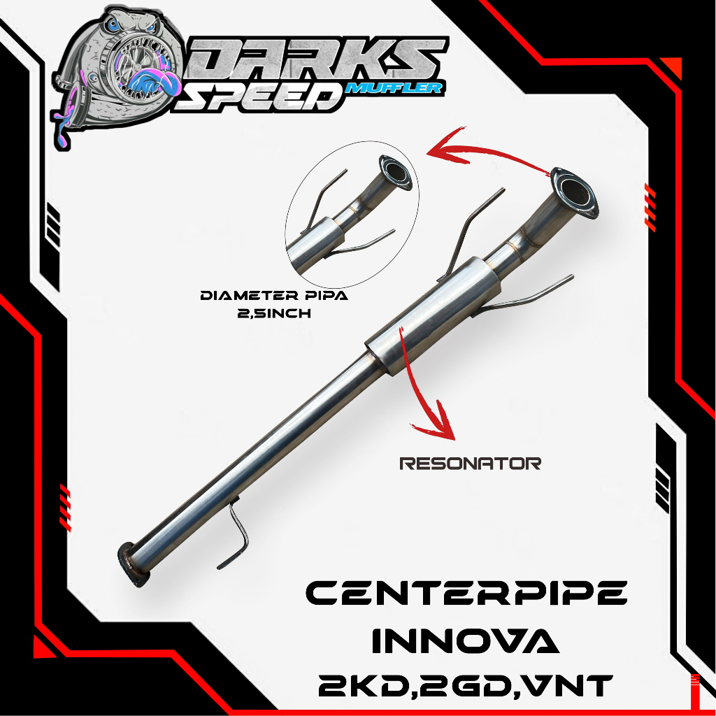 Centerpipe Innova Reborn 2GD/Venturer 2GD/Fortuner VNT VRZ - Fortuner VRZ