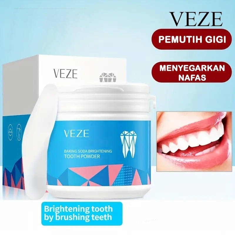 Yurizumi Veze Teeh Powder Pasta Gigi Pemutih Gigi Kuning dan Perontok Karang Gigi Berlubang