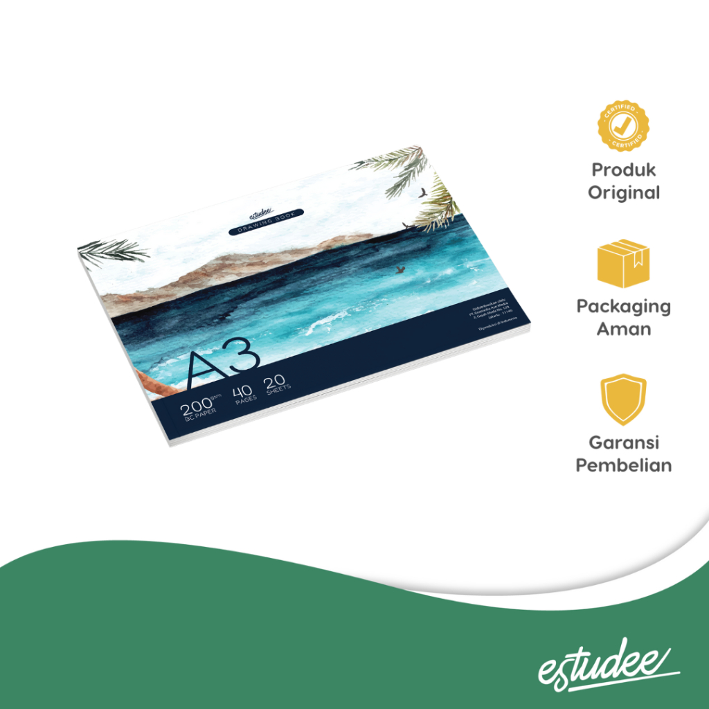 

ESTUDEE DRAWING BOOK A3 200GR K