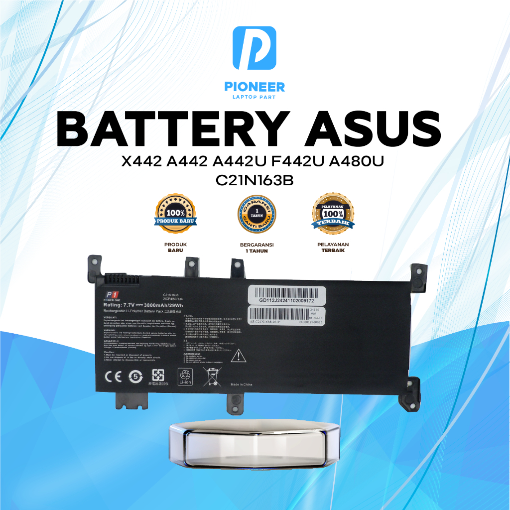 Baterai ASUS A442 A442U A442UR X442 F442U A480U Black