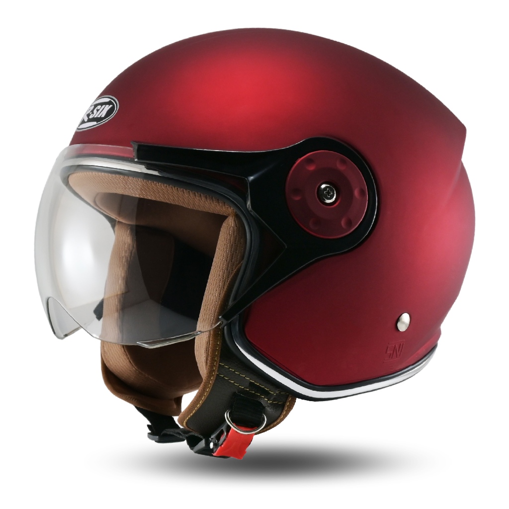 Helm Motor Helm Bogo Rsix Kaca Pilot Terbaru Pria Wanita Premium SNI