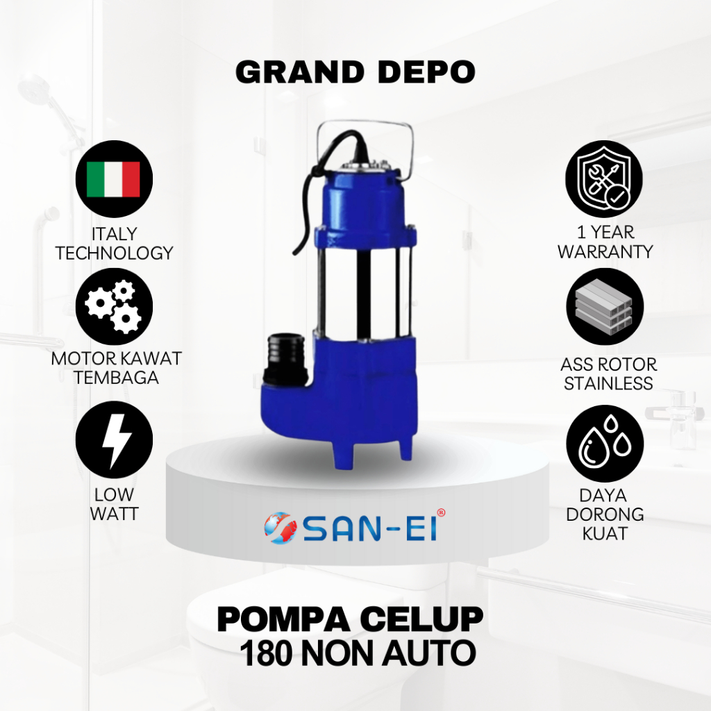 San Ei Pompa Air Celup 180 Non Auto / Pompa Air Celup San Ei