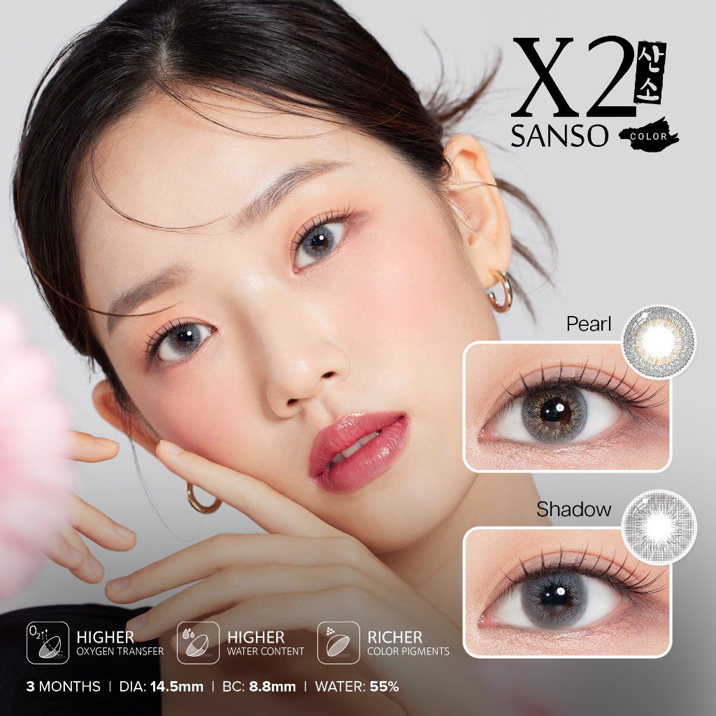 X2 Softlens Sanso Color Series Pearl | Shadow | Soflens Wedding | Soflens Korea