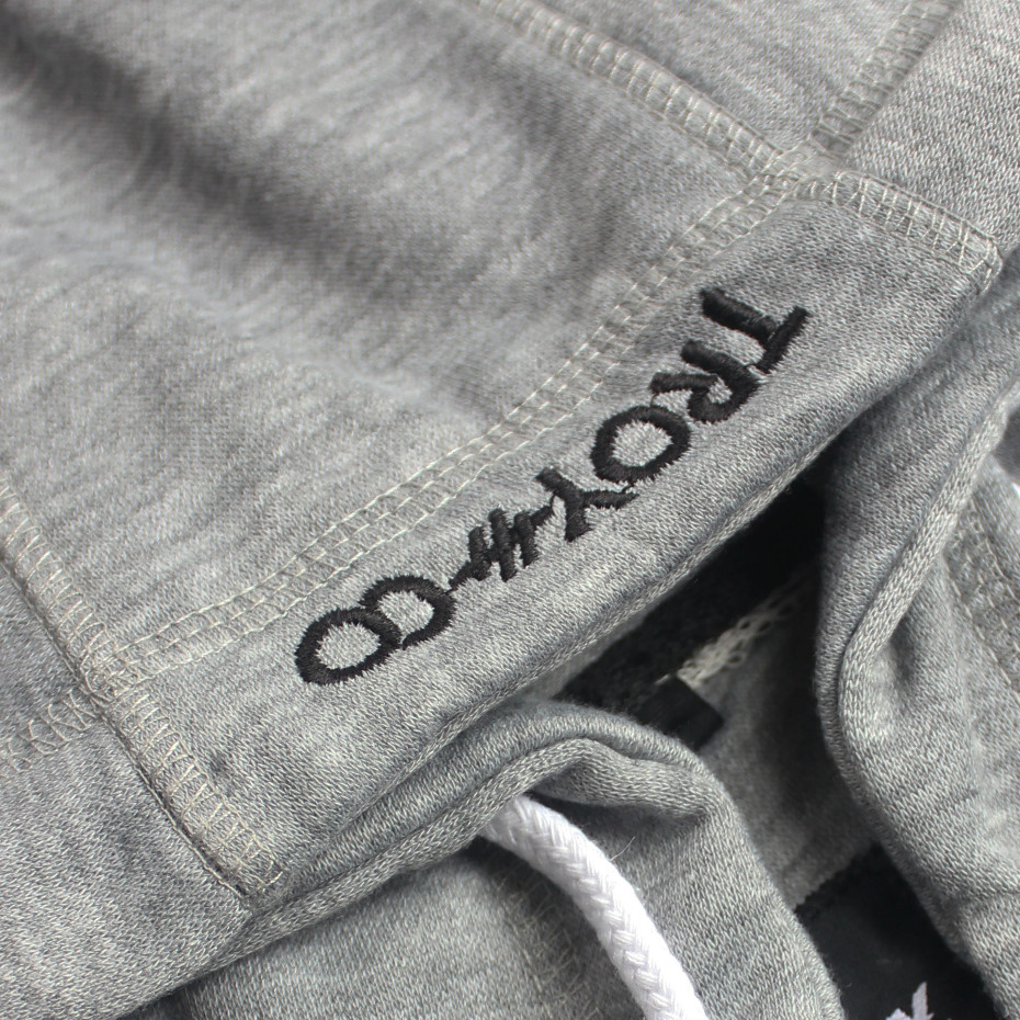 Troy Company Hoodie Zipper Grey Misty Arrow Wolf - Hoodie Zipper Hoodie Abu Misty ZHD 2844