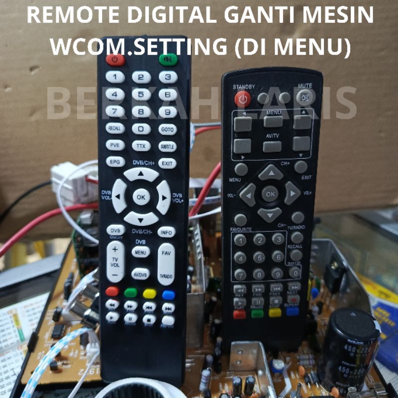 REMOTE MESIN TV TV WCOM DIGITAL (MENU)