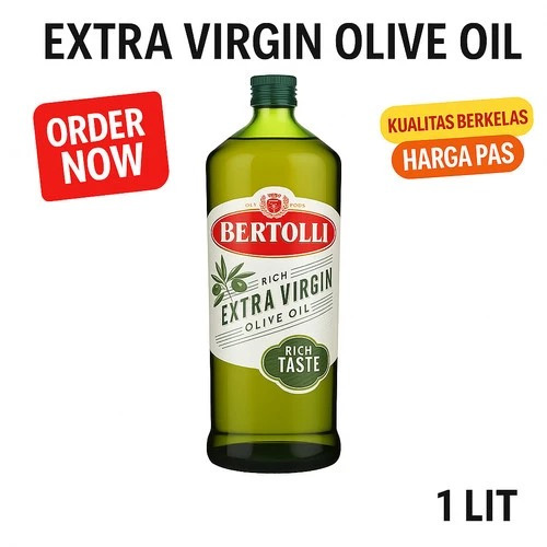 

BERTOLLI EXTRA LIGHT OLIVE OIL 1 L - MINYAK GORENG SEHAT HALAL BEST SELLER
