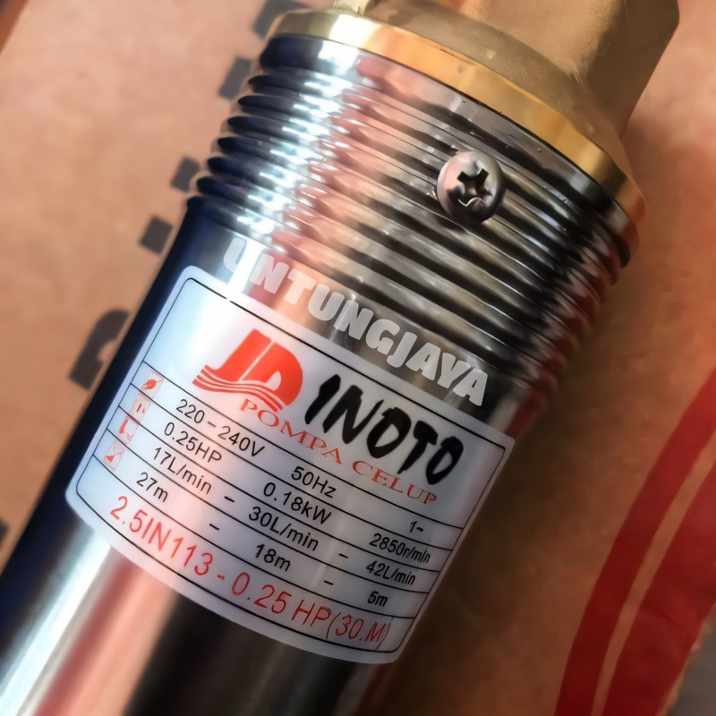 POMPA SUBMERSIBLE INOTO 2,5IN 113 KABEL 30 METER 1/4 HP // POMPA CELUP INOTO 2,5IN 113 KABEL 30 METE