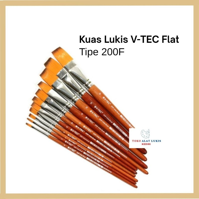 

Kuas Lukis V-TEC 200F Flat / Kuas Lukis Flat