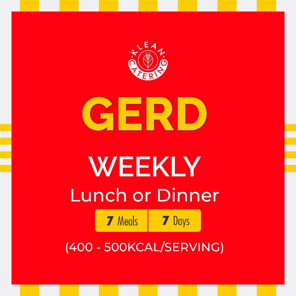 Klean Gerd Diet Catering Sehat - Weekly (7 Meals/7 Days)