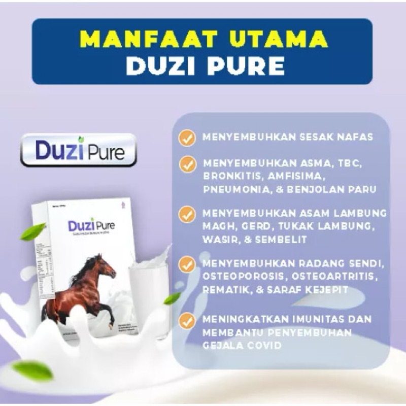 

Duzi Pure Susu Kuda 200 Gram