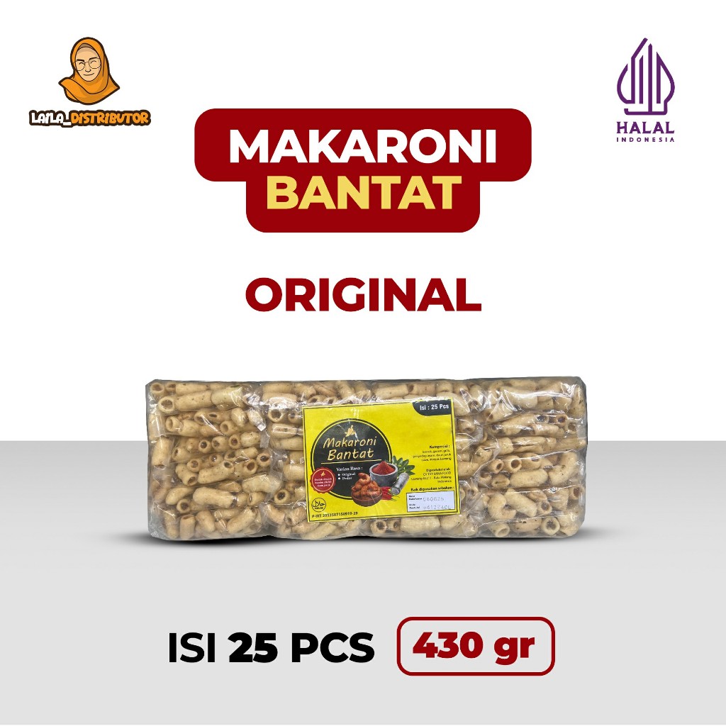 

Makaroni Bantat Original / Isi 25 PCS 430 Gram