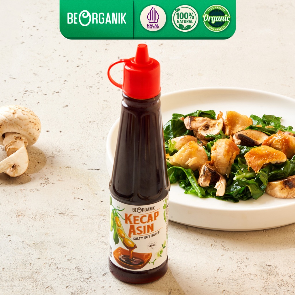 

Kecap Asin Organik / Salty Soy Sauce Beorganik (Non GMO & MSG) 140ml